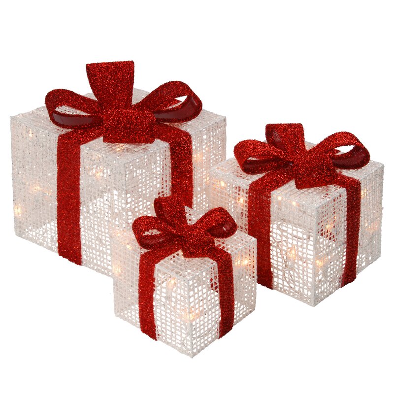 Gift Box Lighted Display